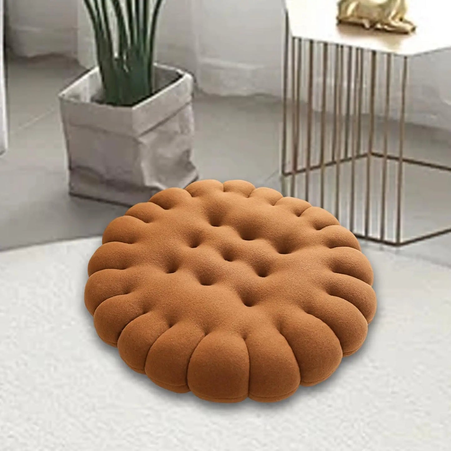 coussin-pour-chat-Biscuit-rond-chocolat