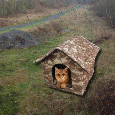 niche-exterieure-pour-chat-CamoJaune-chat-roux-qui-est-dans-la-pluie-gauche