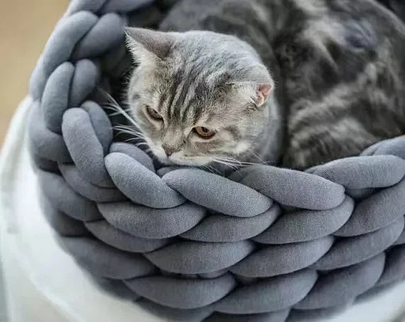 panier-pour-chat-Tricatâą-gris