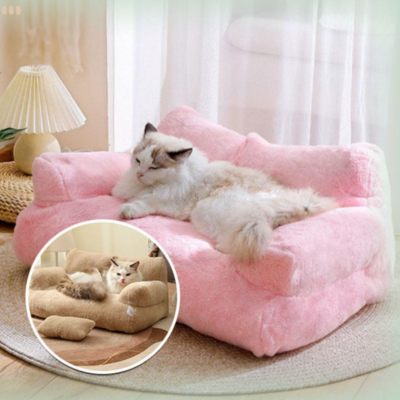 canape-pour-chat-LeRoyal-rose-avec-vignettes