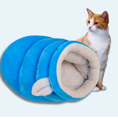 lit-pour-chat-Cocooning-bleu-droite